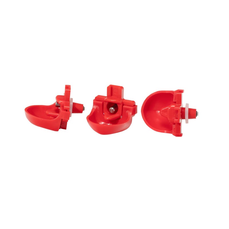 RentACoop DIY Waterer Kit - Horizontal Nipples with Dribble Dish and Installation Tool - Great for Chickens, Turkeys, Peafowl, and Other Poultry - 6 Pack - Image 1